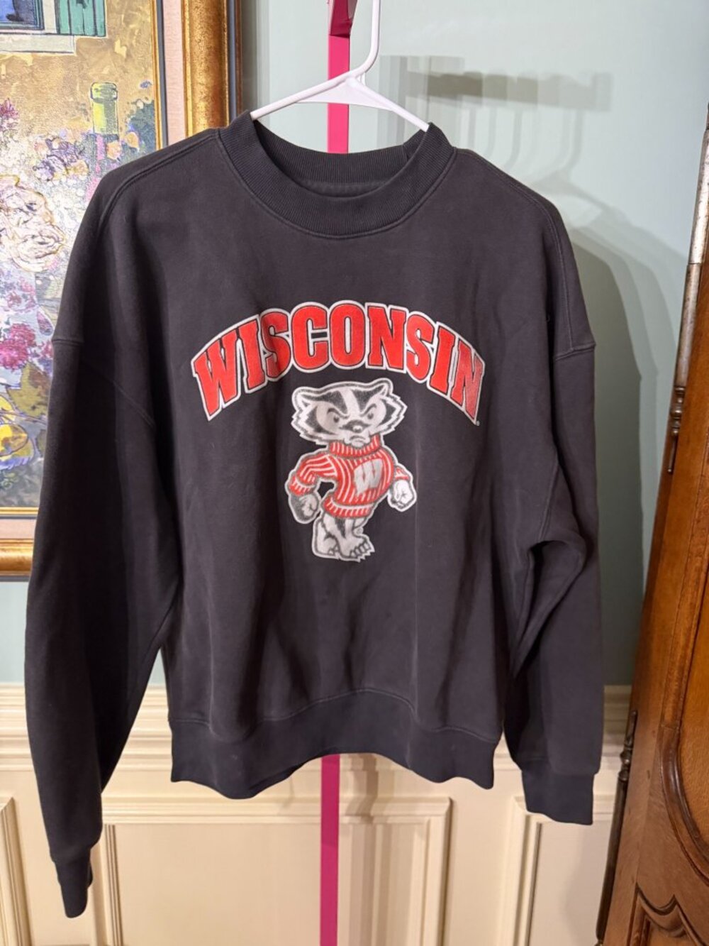 Hollister Wisconsin Badgers Crewneck Sweatshirt Small